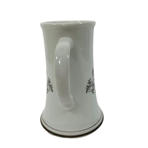 Vintage Caribbean Barbados Marine Life Porcelain Mug Angel Fish Sea Life Story - Picture 3 of 12